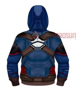 OneHeroSuits Kids Captain America Creative 3D Printed Zip Hoodie Kids Cosplay