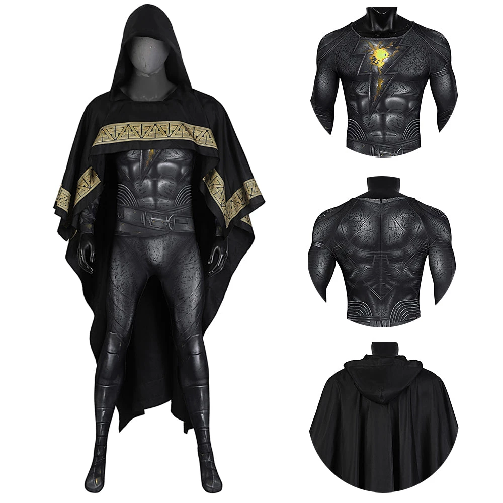 OneHeroSuits Black Adam Cosplay Costume 3D Printed Jumpsuits With Cloak Costumes 1 OneHeroSuits Black Adam Cosplay Costume 3D Printed Jumpsuits With Cloak Costumes