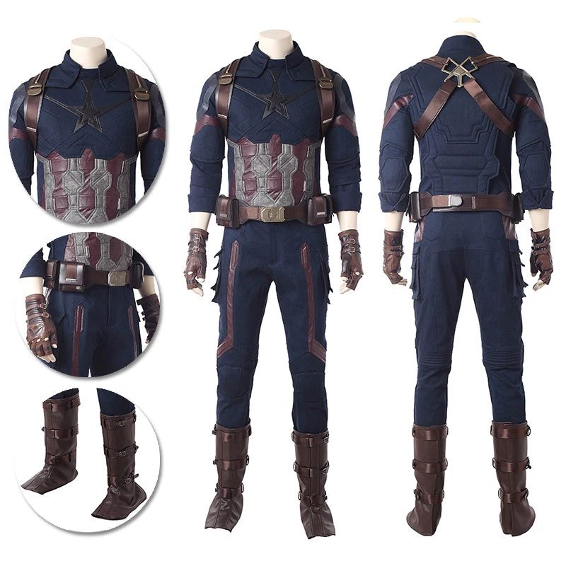 OneHeroSuits Captain America Cosplay Costumes Infinity War Movie Level Cosplay Suits