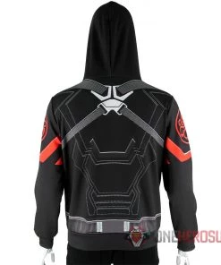 OneHeroSuits Captain America Hydra Hoodie Creative Printed Zip-Up Hooded Sweatshirt Cozy Hoodies