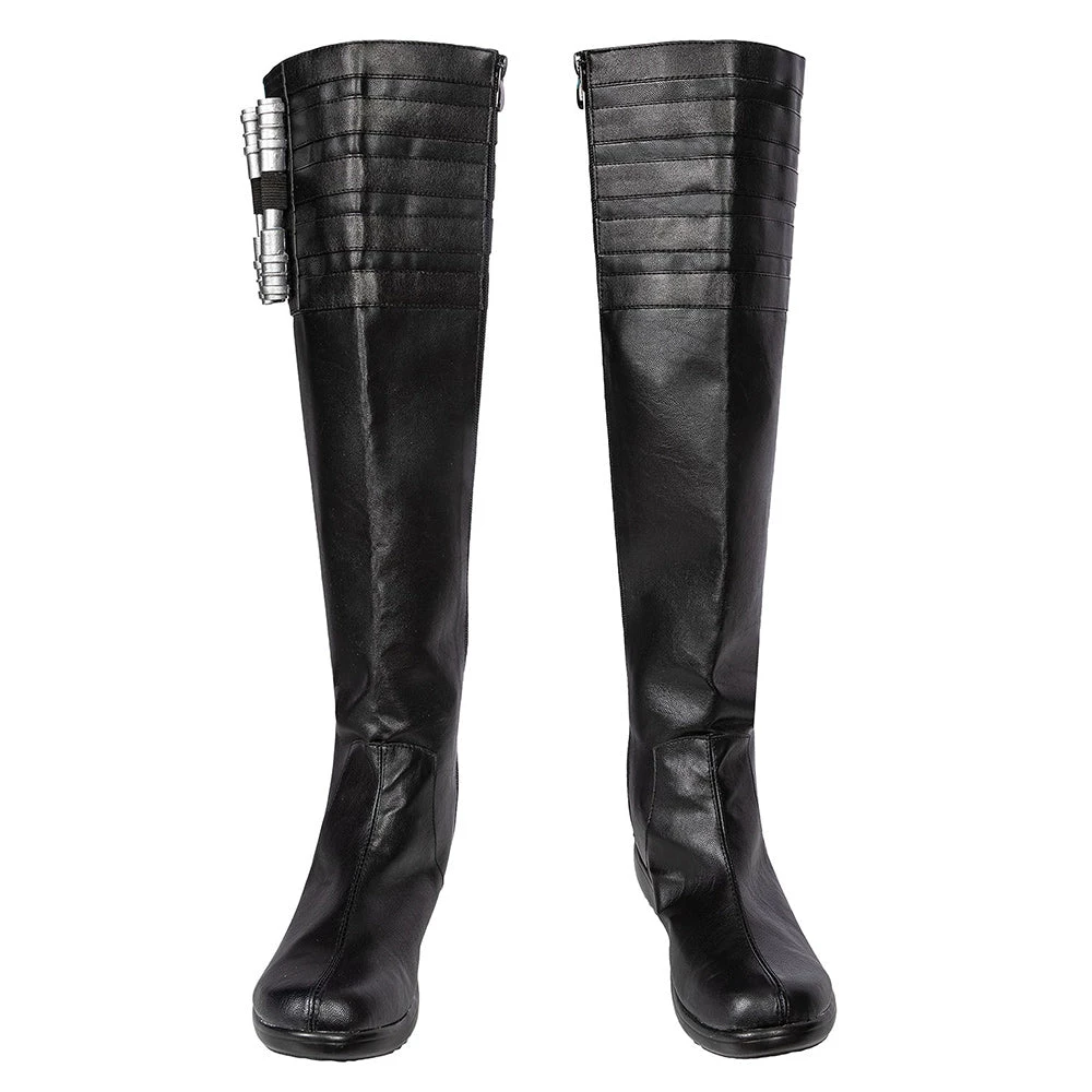 OneHeroSuits Cara Dune Cosplay Boots The Mandalorian Leather Cosplay Shoes Costumes 1 OneHeroSuits Cara Dune Cosplay Boots The Mandalorian Leather Cosplay Shoes Costumes