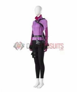 Hawkeye Cosplay Costumes Kate Bishop Purple OneHeroSuits