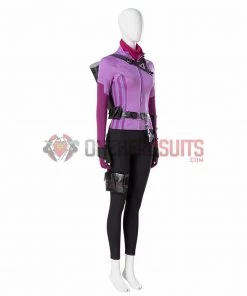 Hawkeye Cosplay Costumes Kate Bishop Purple OneHeroSuits