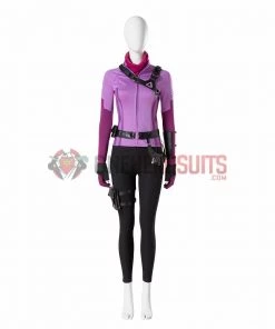 Hawkeye Cosplay Costumes Kate Bishop Purple OneHeroSuits