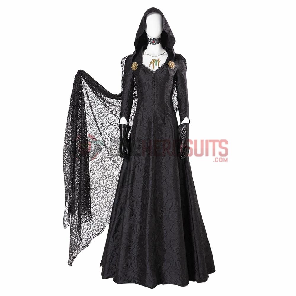 OneHeroSuits Resident Evil Village Cosplay Costumes Daniela Black Cosplay Suit 6 OneHeroSuits Resident Evil Village Cosplay Costumes Daniela Black Cosplay Suit