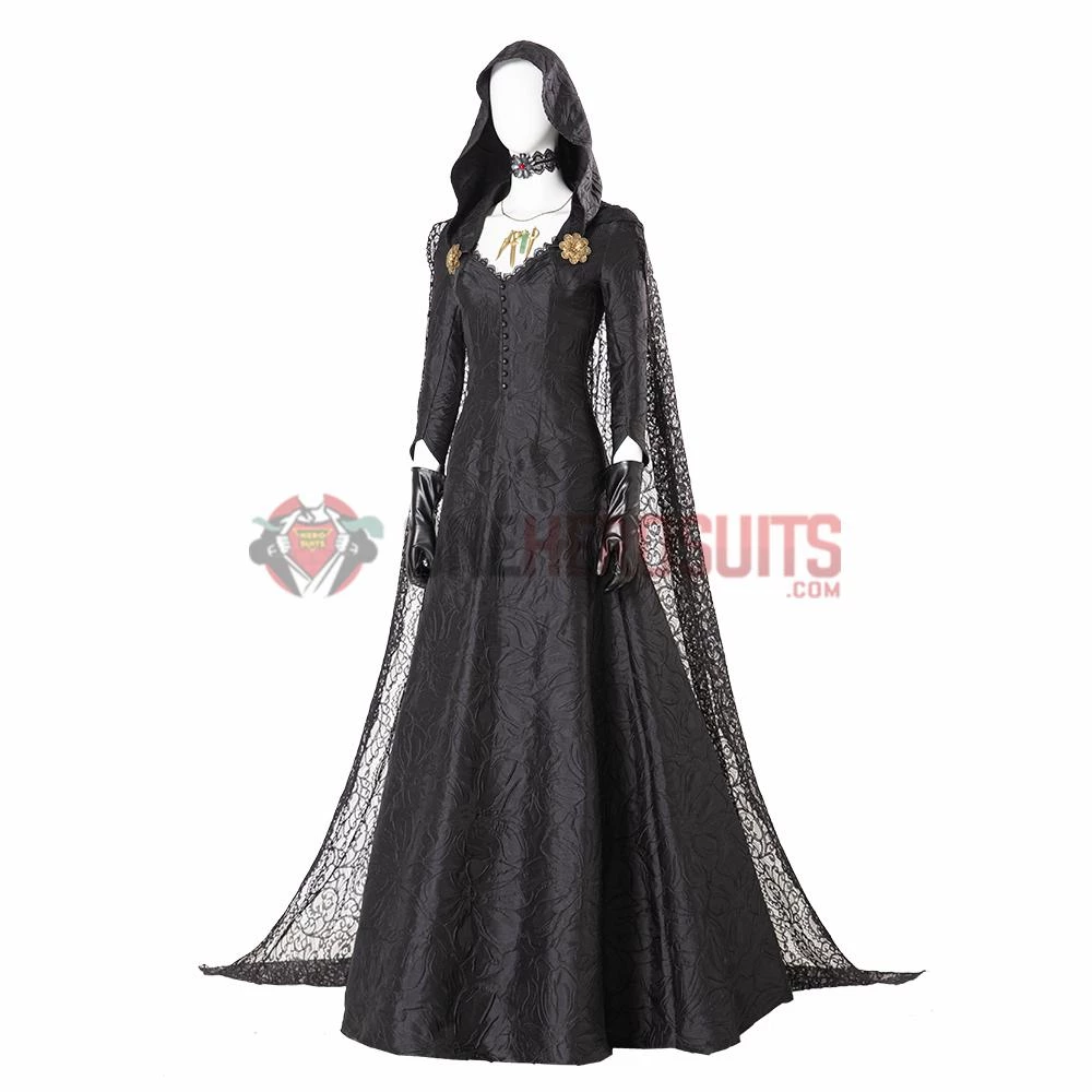 OneHeroSuits Resident Evil Village Cosplay Costumes Daniela Black Cosplay Suit 3 OneHeroSuits Resident Evil Village Cosplay Costumes Daniela Black Cosplay Suit