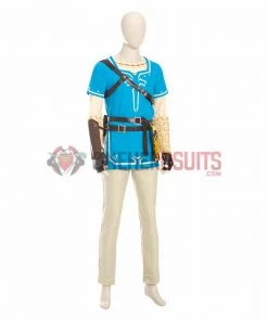 OneHeroSuits Link Cosplay Costumes The Legend Of Zelda Breath Of The Wild Top Level Suit