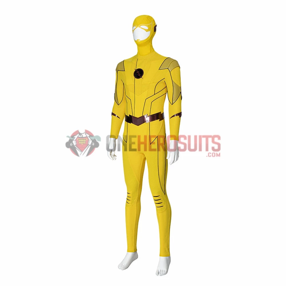 OneHeroSuits Reverse-Flash Cosplay Costumes The Flash S8 Yellow Cosplay Suits 15 OneHeroSuits Reverse-Flash Cosplay Costumes The Flash S8 Yellow Cosplay Suits