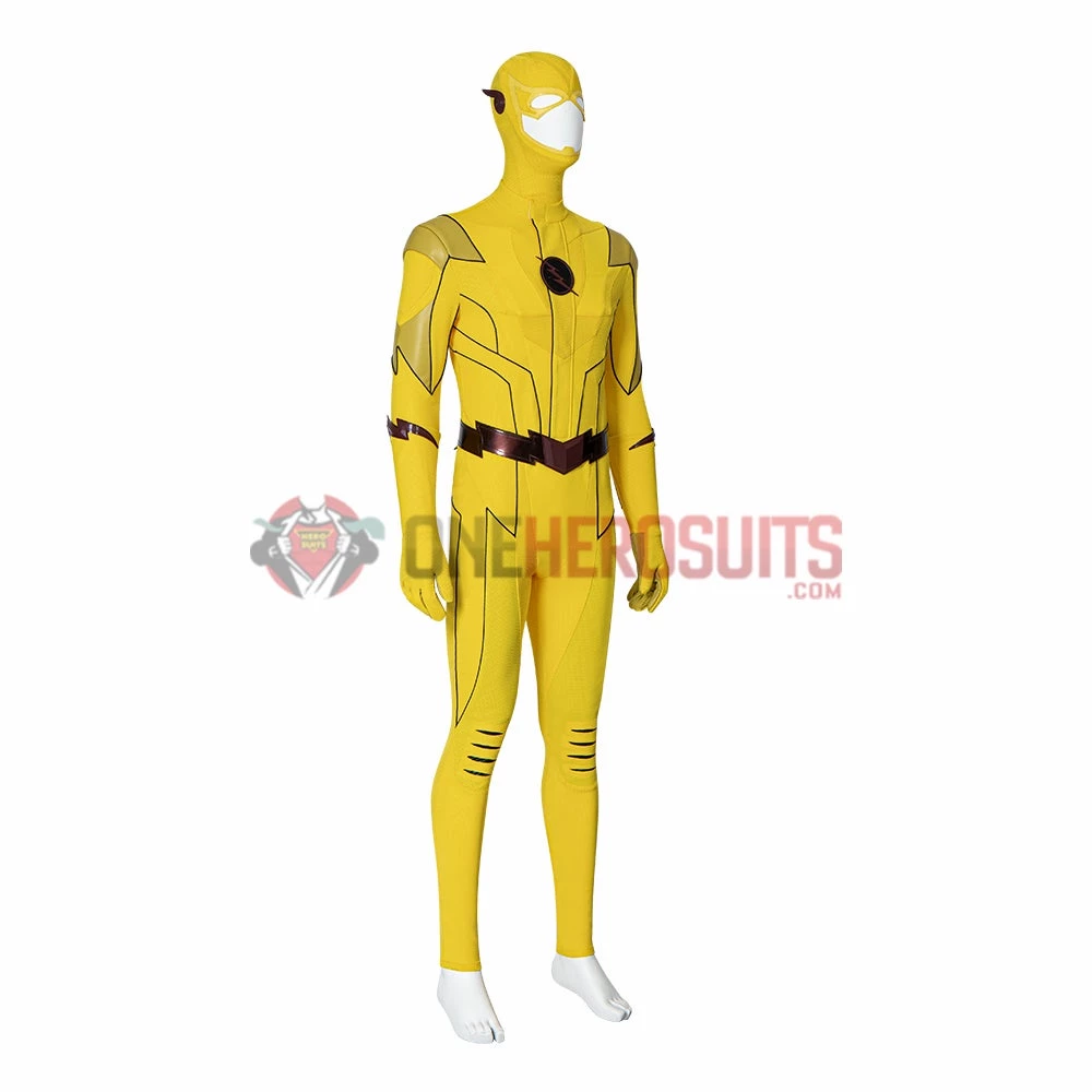 OneHeroSuits Reverse-Flash Cosplay Costumes The Flash S8 Yellow Cosplay Suits 16 OneHeroSuits Reverse-Flash Cosplay Costumes The Flash S8 Yellow Cosplay Suits