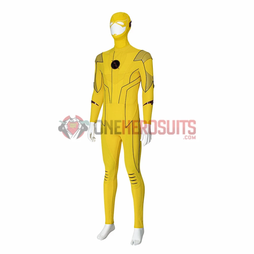 OneHeroSuits Reverse-Flash Cosplay Costumes The Flash S8 Yellow Cosplay Suits 20 OneHeroSuits Reverse-Flash Cosplay Costumes The Flash S8 Yellow Cosplay Suits