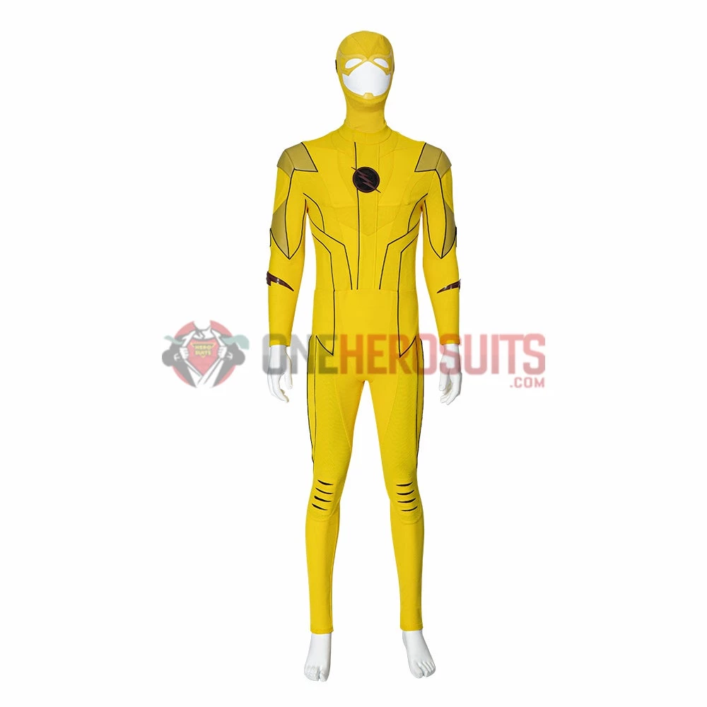 OneHeroSuits Reverse-Flash Cosplay Costumes The Flash S8 Yellow Cosplay Suits 21 OneHeroSuits Reverse-Flash Cosplay Costumes The Flash S8 Yellow Cosplay Suits