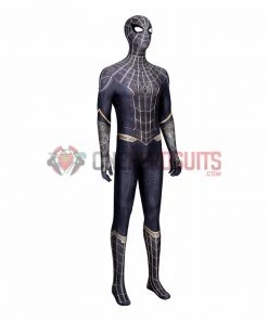OneHeroSuits Spiderman 3 Cosplay Costumes Spiderman No Way Home Black Gold Suits