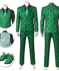 OneHeroSuits Edward Nygma Cospaly Costume 1960s Batman Riddler Suit Costumes