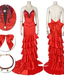 OneHeroSuits Final Fantasy VII Cosplay Costume Aerith Red Dress Cosplay Suit Costumes