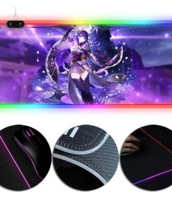 OneHeroSuits Genshin Impact Baal RGB Lighting Gaming Mouse Pad