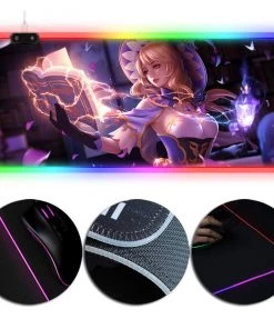 OneHeroSuits Genshin Impact Mouse Pad Mona Creative RGB Full Desktop Mouse Pad