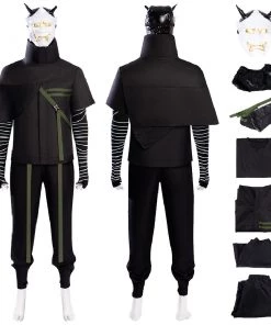 OneHeroSuits Ghostwire Tokyo Cosplay Costumes Hannya Black Suits