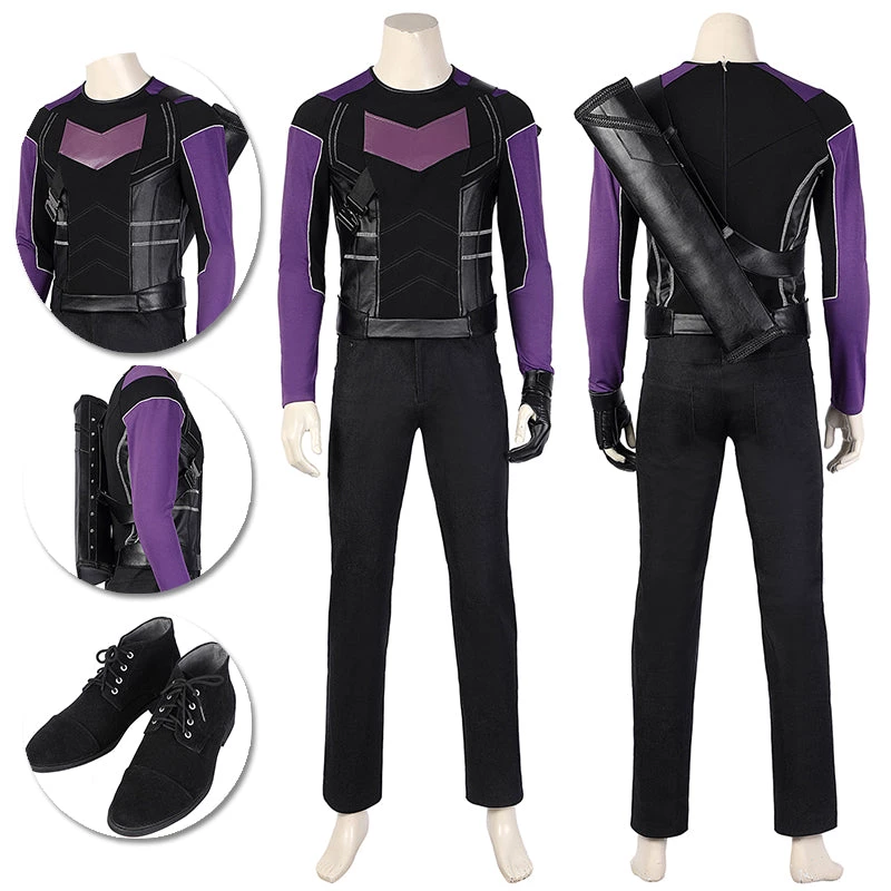OneHeroSuits Hawkeye S1 Cospaly Costume Clint Barton Cosplay Suit Costumes 1 OneHeroSuits Hawkeye S1 Cospaly Costume Clint Barton Cosplay Suit Costumes