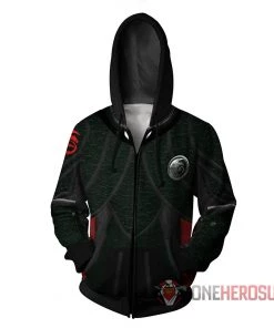 OneHeroSuits How To Train Your Dragon 3 Hoodies Creative Printed Zip-Up Hooded Sweatshirt