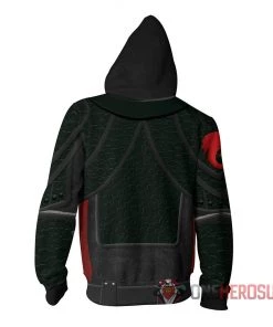 OneHeroSuits How To Train Your Dragon 3 Hoodies Creative Printed Zip-Up Hooded Sweatshirt