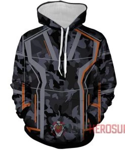 OneHeroSuits Iron Man Hoodies Tony Stark Creative Printed Hooded Sweatshirt