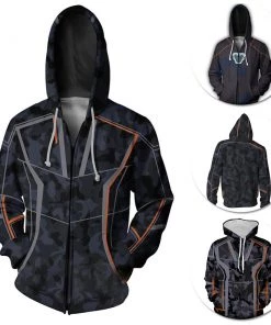 OneHeroSuits Iron Man Hoodies Tony Stark Creative Printed Hooded Sweatshirt