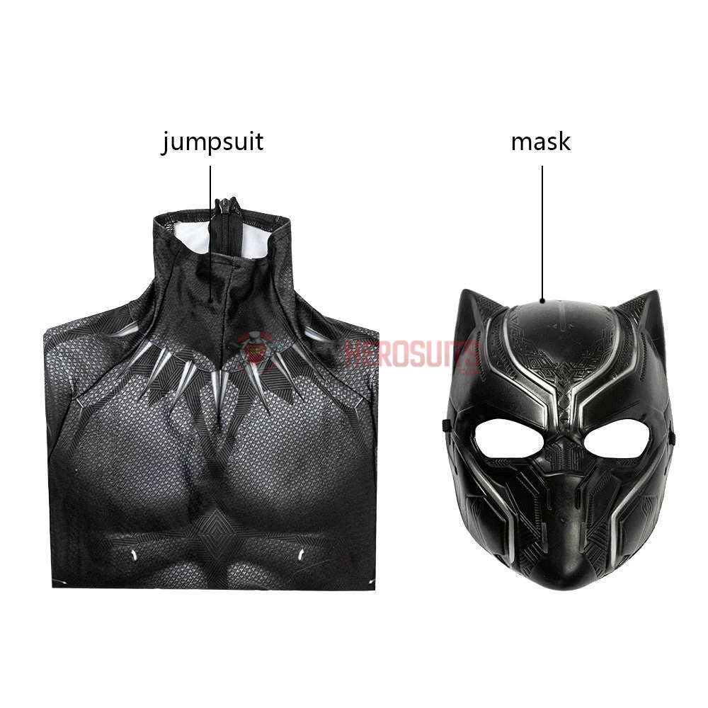 OneHeroSuits Expert-level Cosplay Bodysuit & Zentai Christmas Gifts For Kids Black Panther Cosplay Costume Children Black Panther BodySuit 7 OneHeroSuits Expert-level Cosplay Bodysuit & Zentai Christmas Gifts For Kids Black Panther Cosplay Costume Children Black Panther BodySuit