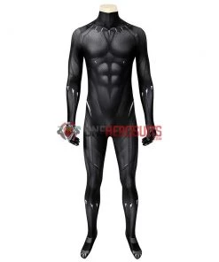 OneHeroSuits Expert-level Cosplay Bodysuit & Zentai Black Panther Cosplay Suit Spandex Black Panther Costume Detail Printed