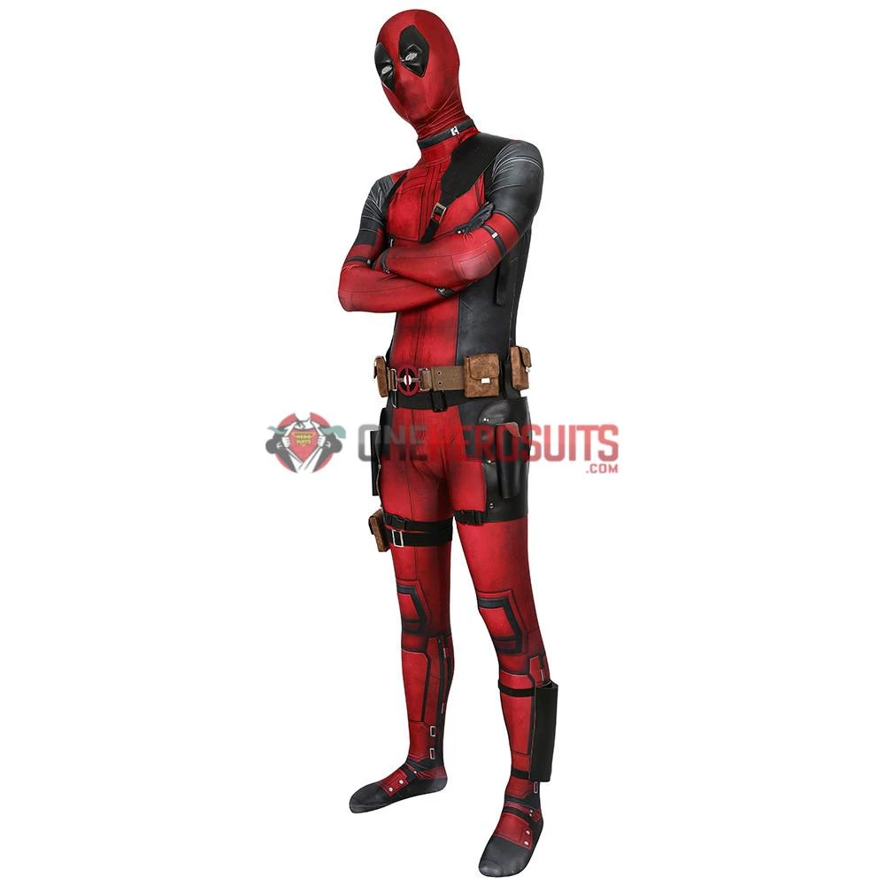 OneHeroSuits Deadpool Suit 3D Printed Spandex Deadpool Red Cosplay Costume Expert-level Cosplay Bodysuit & Zentai 14 OneHeroSuits Deadpool Suit 3D Printed Spandex Deadpool Red Cosplay Costume Expert-level Cosplay Bodysuit & Zentai
