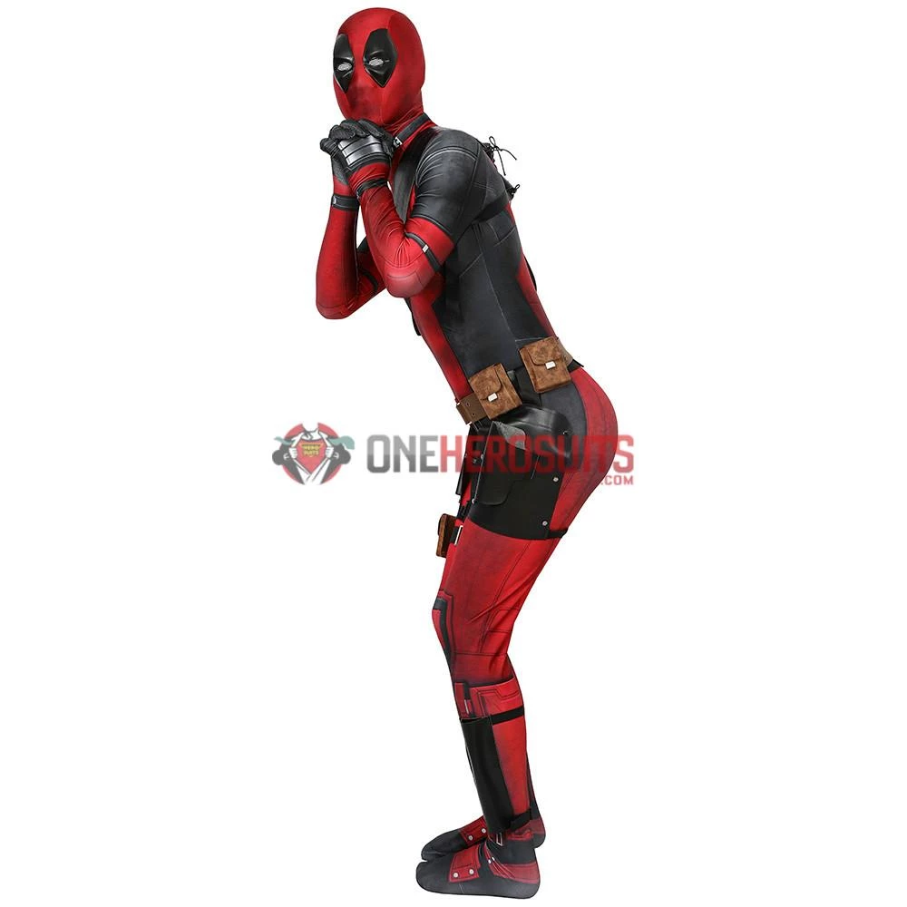 OneHeroSuits Deadpool Suit 3D Printed Spandex Deadpool Red Cosplay Costume Expert-level Cosplay Bodysuit & Zentai 15 OneHeroSuits Deadpool Suit 3D Printed Spandex Deadpool Red Cosplay Costume Expert-level Cosplay Bodysuit & Zentai