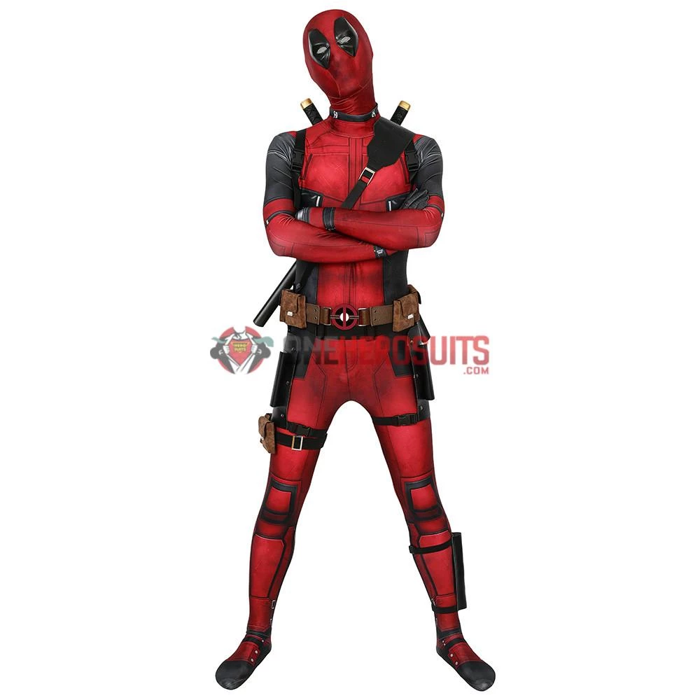 OneHeroSuits Deadpool Suit 3D Printed Spandex Deadpool Red Cosplay Costume Expert-level Cosplay Bodysuit & Zentai 19 OneHeroSuits Deadpool Suit 3D Printed Spandex Deadpool Red Cosplay Costume Expert-level Cosplay Bodysuit & Zentai
