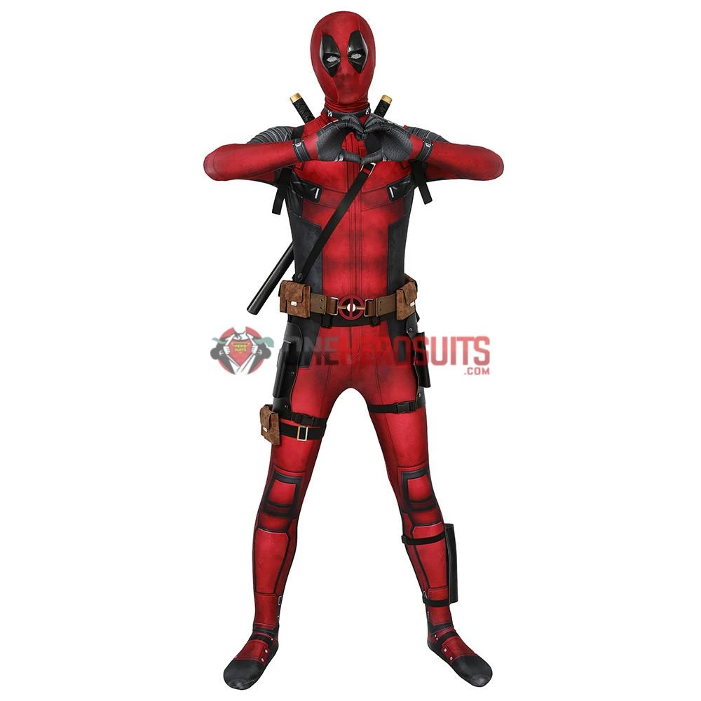 OneHeroSuits Deadpool Suit 3D Printed Spandex Deadpool Red Cosplay Costume Expert-level Cosplay Bodysuit & Zentai 21 OneHeroSuits Deadpool Suit 3D Printed Spandex Deadpool Red Cosplay Costume Expert-level Cosplay Bodysuit & Zentai