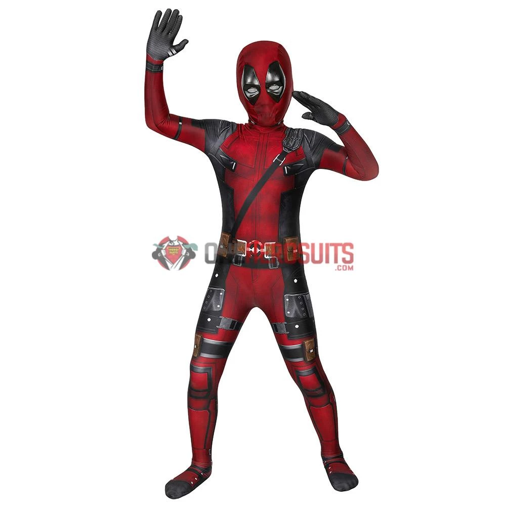 OneHeroSuits Expert-level Cosplay Bodysuit & Zentai Kids Deadpool Cosplay Suit 3D Printed Spandex Deadpool Suit For Children 3 OneHeroSuits Expert-level Cosplay Bodysuit & Zentai Kids Deadpool Cosplay Suit 3D Printed Spandex Deadpool Suit For Children