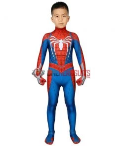 OneHeroSuits Kids Spider-man PS4 Advanced Suit Spiderman Children Cosplay Jumpsuit