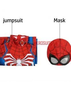 OneHeroSuits Kids Spider-man PS4 Advanced Suit Spiderman Children Cosplay Jumpsuit