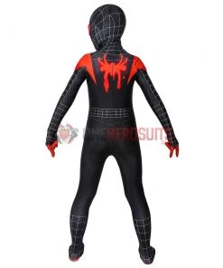 OneHeroSuits Zentai/Jumpsuit Gift For Boys Miles Morales Black Spider-man Cosplay Suit HQ Printed Costumes