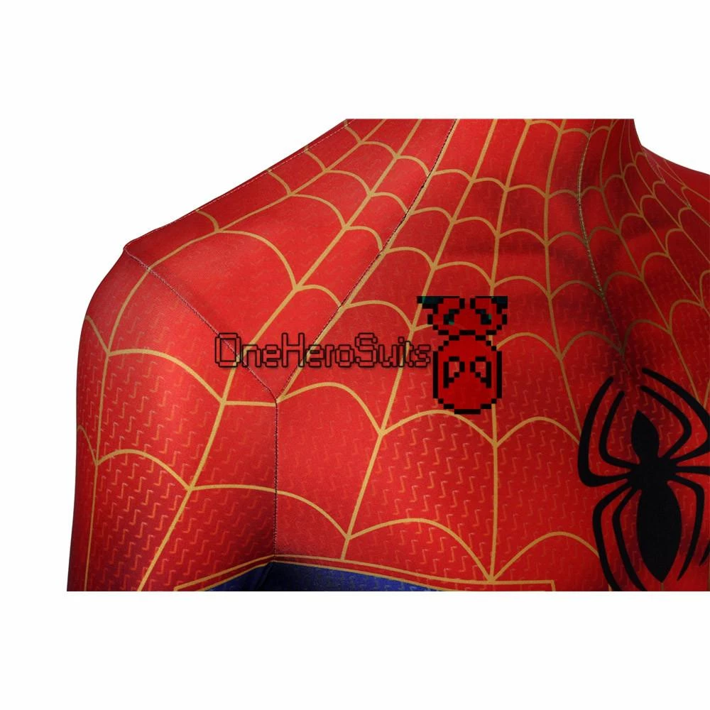 OneHeroSuits Spider-Man Into The Spider-Verse Peter Parker Cosplay Costume 3D Printed Zentai 9 OneHeroSuits Spider-Man Into The Spider-Verse Peter Parker Cosplay Costume 3D Printed Zentai