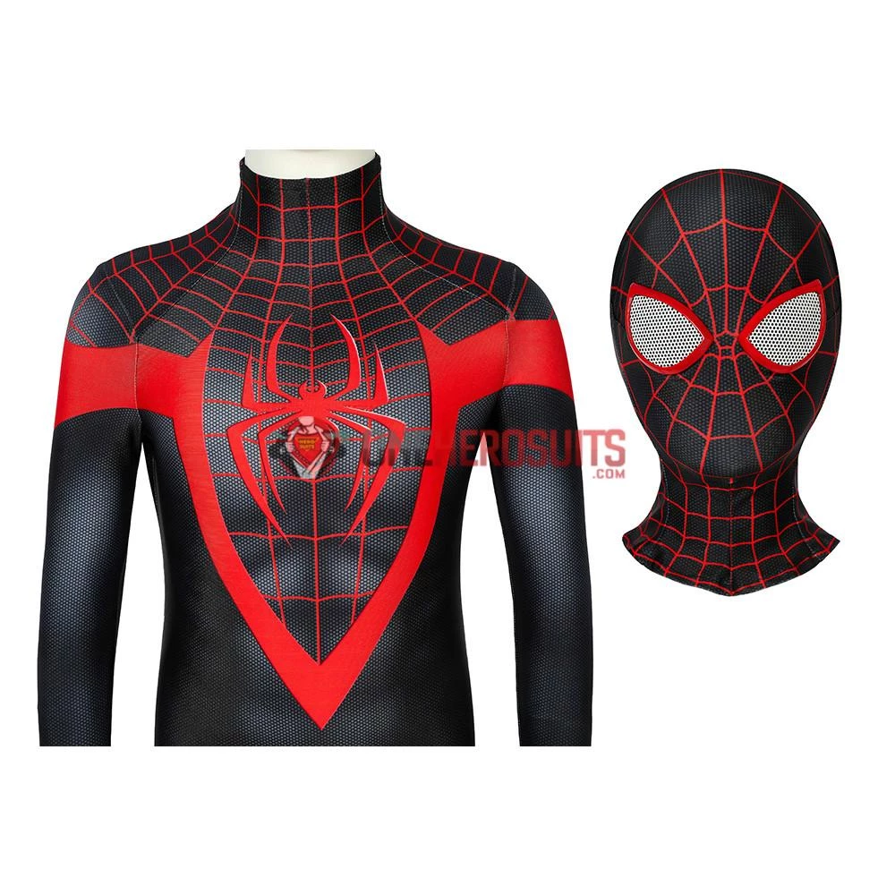 OneHeroSuits Kids Spider-man Miles Morales PS5 Cosplay Suit Children Halloween Cosplay Jumpsuit 15 OneHeroSuits Kids Spider-man Miles Morales PS5 Cosplay Suit Children Halloween Cosplay Jumpsuit
