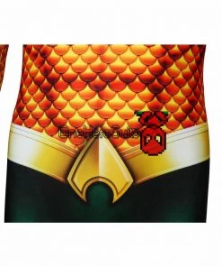 OneHeroSuits Christmas Gifts For Kids Aquaman Cosplay Suit Children Aquaman Cosplay Bodysuit