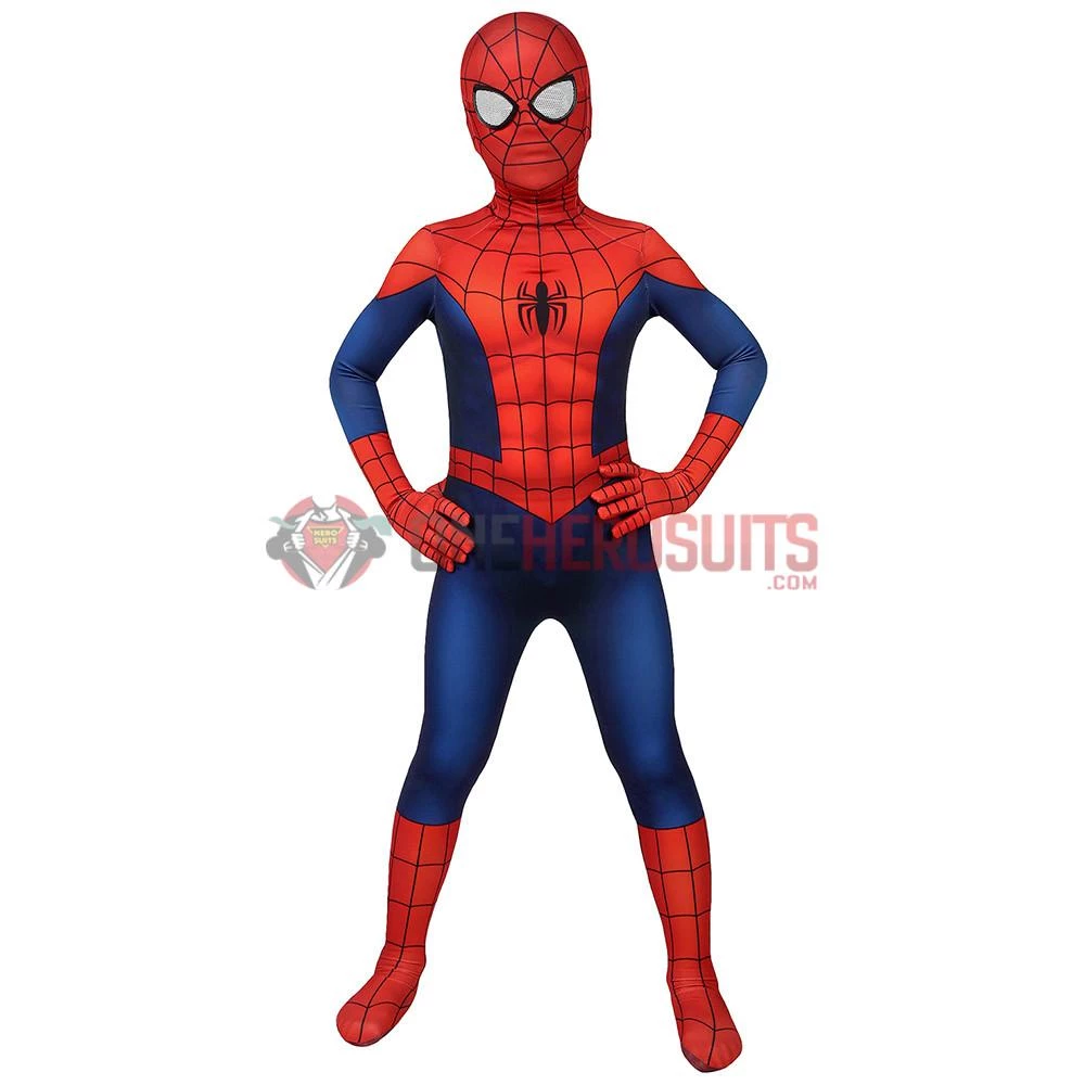 OneHeroSuits Kids Ultimate Spider-Man Suit SuperHero Cosplay Costumes For Children 2 OneHeroSuits Kids Ultimate Spider-Man Suit SuperHero Cosplay Costumes For Children