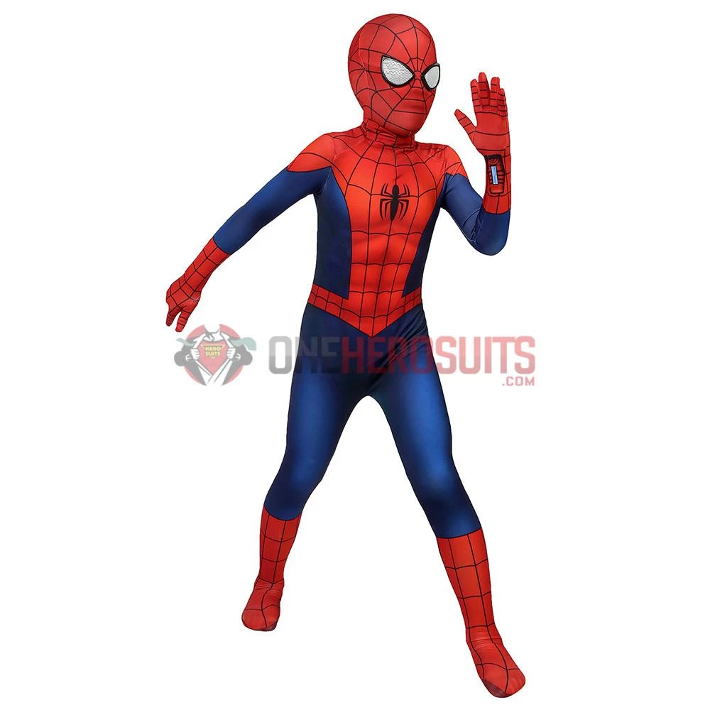 OneHeroSuits Kids Ultimate Spider-Man Suit SuperHero Cosplay Costumes For Children 4 OneHeroSuits Kids Ultimate Spider-Man Suit SuperHero Cosplay Costumes For Children