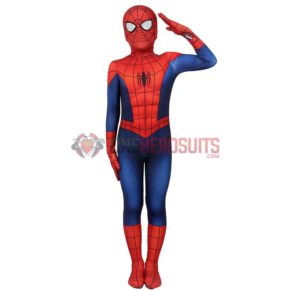 OneHeroSuits Kids Ultimate Spider-Man Suit SuperHero Cosplay Costumes For Children 6 OneHeroSuits Kids Ultimate Spider-Man Suit SuperHero Cosplay Costumes For Children