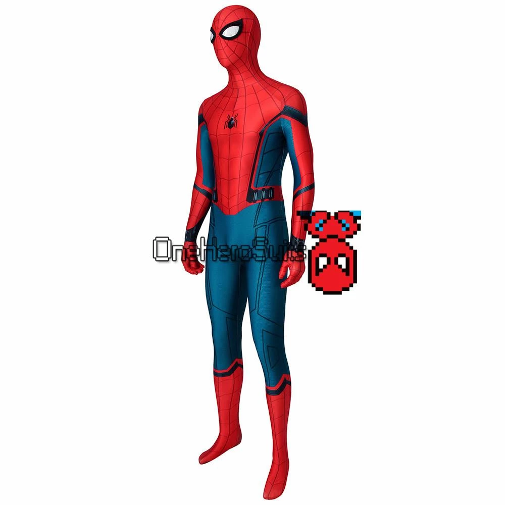OneHeroSuits Spider-Man Far From Home Cosplay Costume Peter Parker 3D Printed BodySuit 2 OneHeroSuits Spider-Man Far From Home Cosplay Costume Peter Parker 3D Printed BodySuit