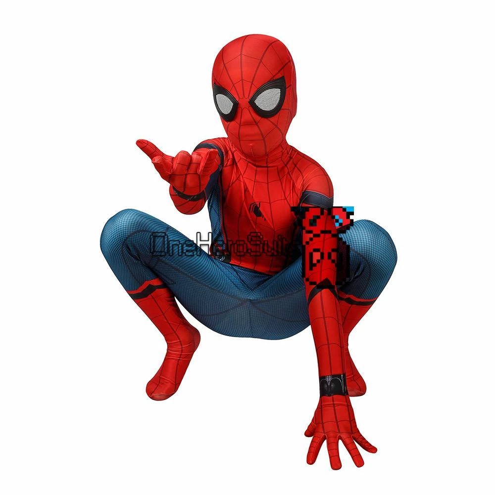 OneHeroSuits Christmas Gifts For Kids Spider-man Cosplay Costume Children Spiderman BodySuit 8 OneHeroSuits Christmas Gifts For Kids Spider-man Cosplay Costume Children Spiderman BodySuit