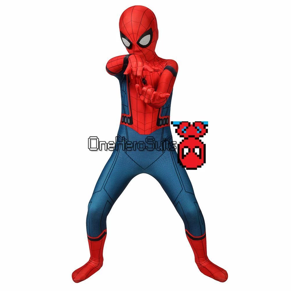 OneHeroSuits Christmas Gifts For Kids Spider-man Cosplay Costume Children Spiderman BodySuit 7 OneHeroSuits Christmas Gifts For Kids Spider-man Cosplay Costume Children Spiderman BodySuit