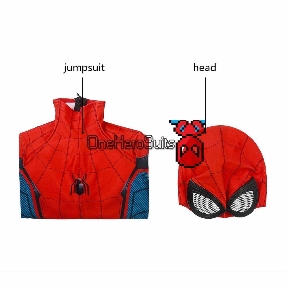 OneHeroSuits Christmas Gifts For Kids Spider-man Cosplay Costume Children Spiderman BodySuit 19 OneHeroSuits Christmas Gifts For Kids Spider-man Cosplay Costume Children Spiderman BodySuit
