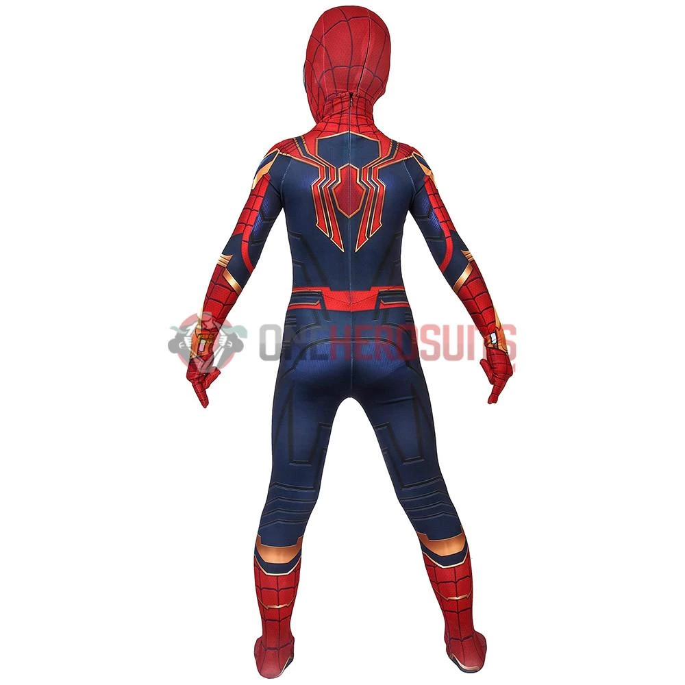OneHeroSuits Kids Iron Spider-Man Suit Avengers SuperHero Cosplay Costumes For Children Zentai/Jumpsuit 5 OneHeroSuits Kids Iron Spider-Man Suit Avengers SuperHero Cosplay Costumes For Children Zentai/Jumpsuit