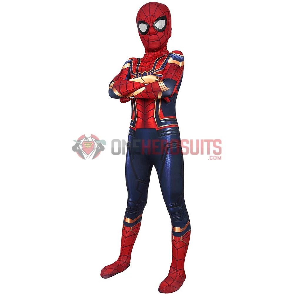 OneHeroSuits Kids Iron Spider-Man Suit Avengers SuperHero Cosplay Costumes For Children Zentai/Jumpsuit 6 OneHeroSuits Kids Iron Spider-Man Suit Avengers SuperHero Cosplay Costumes For Children Zentai/Jumpsuit