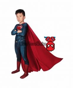 OneHeroSuits Christmas Gifts For Kids Superman Cosplay Costume Children Superman Suit With Cloak