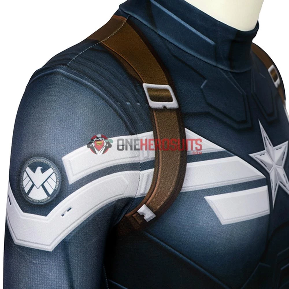 OneHeroSuits Captain America Suits For Kids Detail Printed Cosplay Costume For Halloween 9 OneHeroSuits Captain America Suits For Kids Detail Printed Cosplay Costume For Halloween